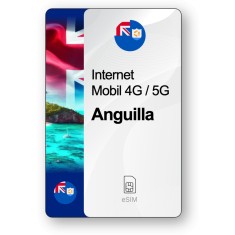 eSIM Internet Anguilla, valabil 30 zile, trafic 10 GB, Premium