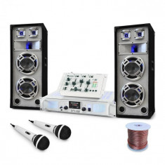 Electronic-Star DJ PA Set de boxe, amplificator, mixer &amp;amp;quot;Polar Bear&amp;amp;quot; 2200W foto
