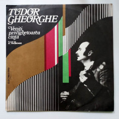 Tudor Gheorghe - Veniti privighetoarea canta, Versuri Macedonski disc vinil LP