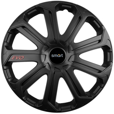 Set 4 Capace Roti Evo Negru R16, Pentru Smart foto