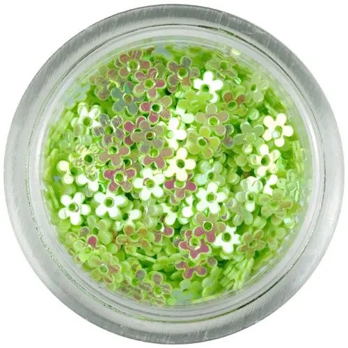 Decora&Aring;&pound;iuni unghii - flori verde deschis