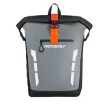 Ghiozdan Moto Impermeabil Motowolf, Capacitate Mare, PVC 500D, Benzi Reflectorizante, Roll-Top