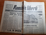 Romania libera 13 februarie 1992-fanus neagu,spitalul fundeni,mogosoaia