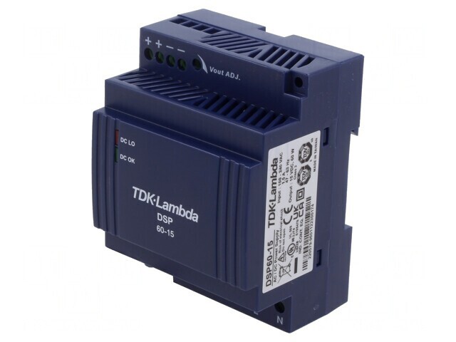 Alimentator Pulsatoriu pentru Șină DIN 60W 15V 4A
