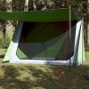 VidaXL Cort de camping pentru 2 persoane, verde, impermeabil