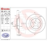 Set discuri frana Mazda 5 (Cr19), 5 (Cw), 1.8 (CR19), 2.0 (CREW), 2.0 CD (CR19), 1.6 CD, 1.8 MZR, 2.0 (CWEFW), punte spate, 302x11, plin, BREMBO