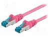 Cablu patch cord, Cat 6a, lungime 0.5m, S/FTP, Goobay - 93661