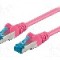 Cablu patch cord, Cat 6a, lungime 0.25m, S/FTP, Goobay - 94143