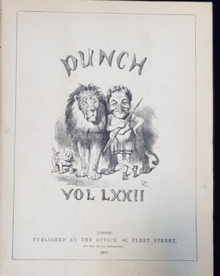 REVISTA PUNCH , OR THE LONDON CHARIVARI , 1877 foto