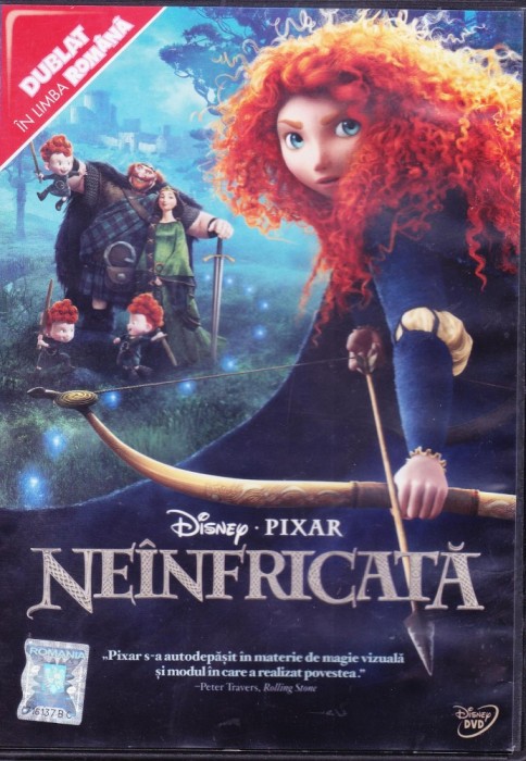 DVD animatie: Neinfricata (Disney Pixar; dublat romana - vezi descriere )