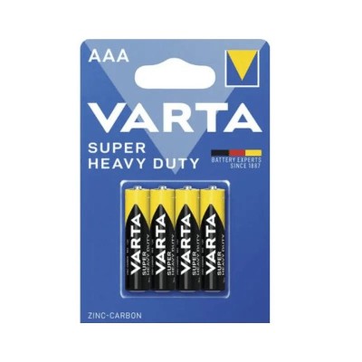 Set 4 baterii tip AAA LR3 Varta Super heavy duty Zinc-Carbon 2003101414 foto