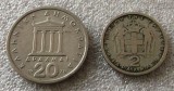 P3. Grecia 2 Drahme Drachmai 1959 + 20 Drahme 1978 **