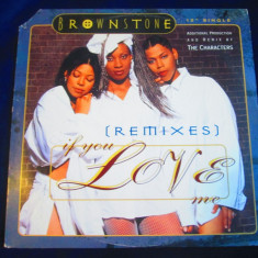 Brownstone - If You Love Me _ 12" maxi single, vinyl _ MJJ Music (1994, SUA )