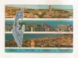 FA143 -Carte Postala - ISRAEL - Jerusalem. Tel Aviv. Haifa, circulata