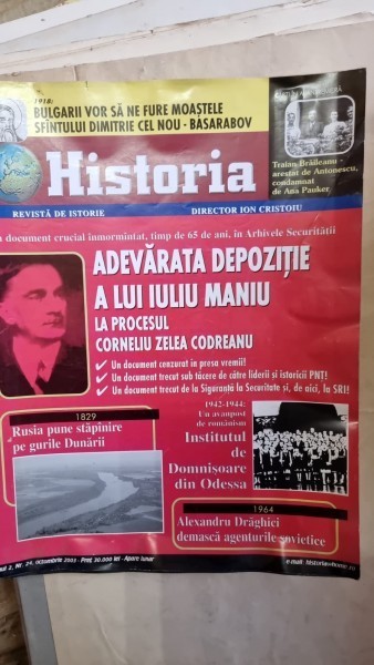 Revista Historia Anul 2 Nr. 24 / Octombrie 2003 - Adevarata depozitie a lui Iuliu Maniu la procesul Corneliu Zelea Codreanu