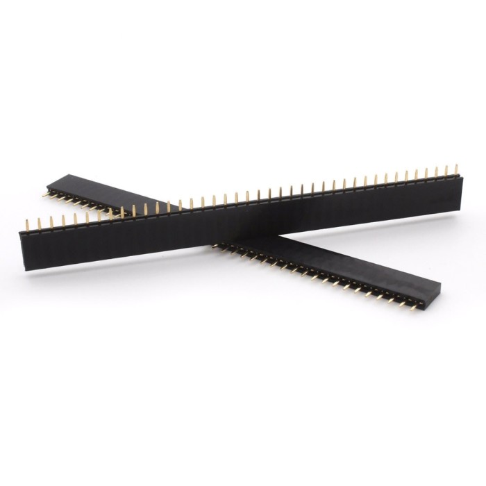 Bareta 1x40 pini mama / 40 pin header female, Arduino 2.54mm (b.1806E)