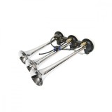 Claxon cu 3 trompete 12 24V pentru compresor aer