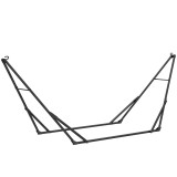 Outsunny Suport Pliabil pentru Hamac Lungime 290 cm Lungime Reglabilă Material Oțel cu Husă de Transport Sarcină 120 kg Negru | Aosom Romania