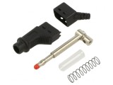 Mufă banană 4mm 19A 600V neagră