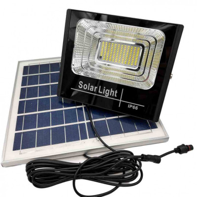 Kit Solar: Proiector solar led SMD, 100W, 60W, 40W si Panou Solar IP66 + Telecomanda foto