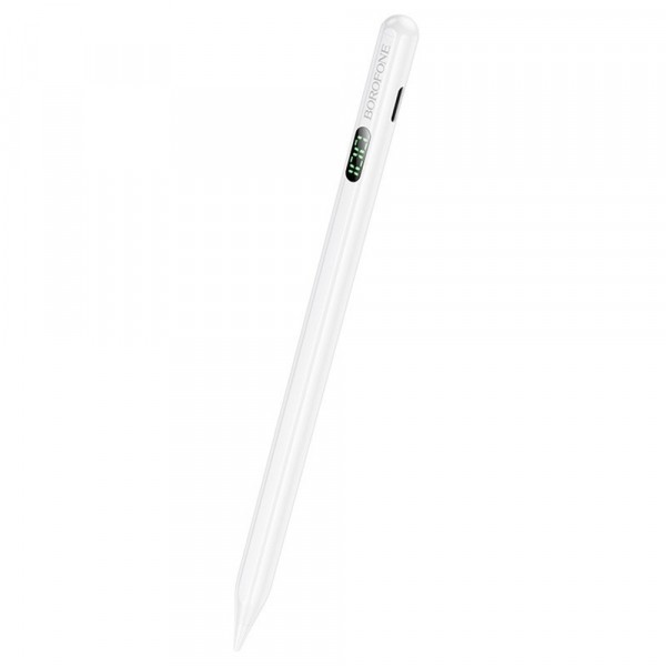 Touch Pen Borofone BG101 pentru Apple iPad Series, Versiune Activ, Alb