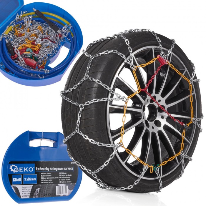Set lanturi de zapada pentru roti KN60 3.5 / 12 mm, Geko G73870