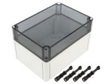 Carcasă universală IP66 - 130mm x 180mm x 111mm, rezistentă la UV