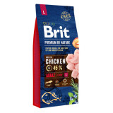 Brit Premium By Nature, Adult Large Breed, L, Pui, hrană uscată c&acirc;ini, 15kg