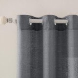Cumpara ieftin Set 2 Bucati Draperie, 140 x 225 cm, Gri Inchis - CN