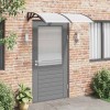 Copertina Usa/Intrare vidaXL 150x75cm, Policarbonat, Negru/Transparent, Protectie Ploaie/Soare, Montaj Facil
