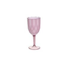 Pahar din plastic cu picior roz , 350ml - set 6 bucati