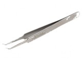 Pensetă de precizie cu v&acirc;rf &icirc;ngust și curbat de 115mm