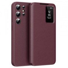 Husa pentru Samsung Galaxy S25 Ultra S938, Techsuit, SmartView, Rosie