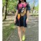 ROCHIE SCURTA IN A CU MANECA SCURTA FAIRYTALE TALIE UNICA Multicolora