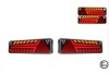 Set 2 Stopuri Spate LED Neon Semnalizare Dinamica 12-24V E-Mark ECE R7 R6 R23 R38 R3 R4, EMC R10, ROHS, IP67 52cm