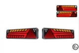 Set 2 Stopuri Spate LED Neon Semnalizare Dinamica 12-24V E-Mark ECE R7 R6 R23 R38 R3 R4, EMC R10, ROHS, IP67 52cm