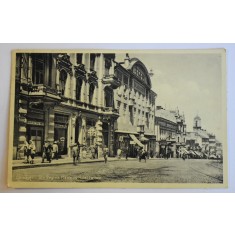 Cernauti - Str. Regina Maria cu Hotel Palace - animata / reclame - 1933