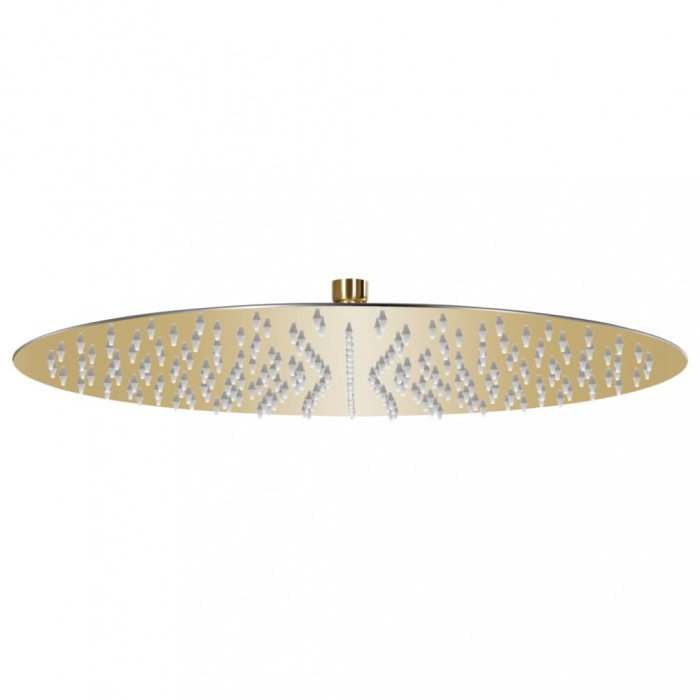 Cap de duș tip ploaie rotund, auriu, 40 cm, oțel inoxidabil