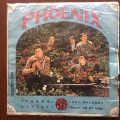 phoenix vremuri canarul lady madonna disc single vinyl muzica rock EDC 10.006 G+