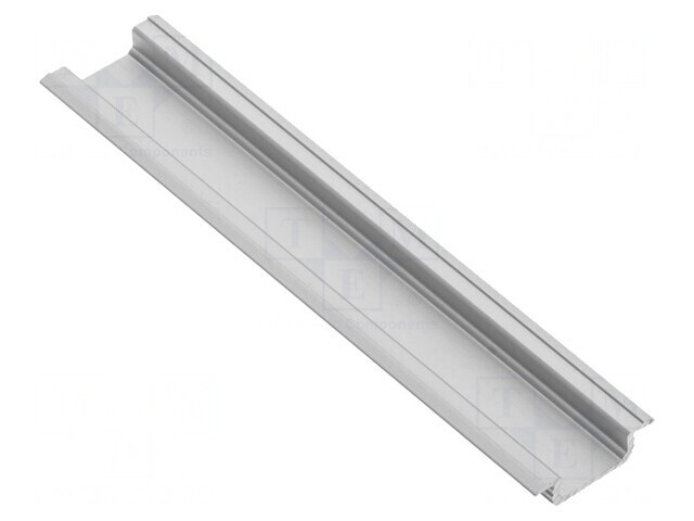 Profil Aluminiu &Icirc;ncastrat pentru Module LED 1m Argintiu