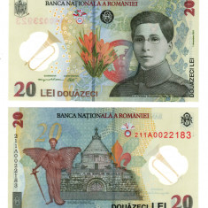 Bancnota BNR de 20 lei - Seria A - Ecaterina Teodoroiu