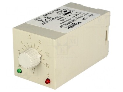 Timer 1&amp;divide;12s DPDT 230VAC 5A foto