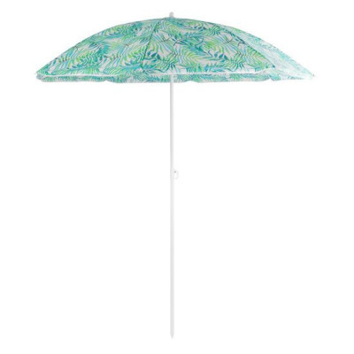 Umbrela plaja, Strend Pro, cu manivela, model frunze, verde, 180 cm GartenVIP DiyLine foto