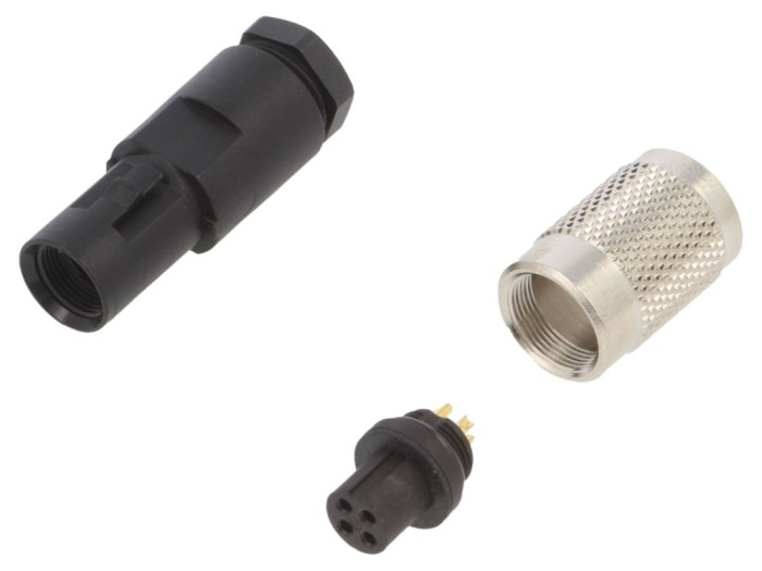 Conector M9 mamă 4 pini, IP67