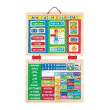 Calendar magnetic Activitatile zilnice Melissa &amp;amp; Doug, 80 piese, 3 ani+