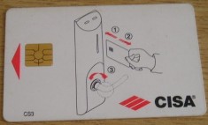 B11 4 - Carduri si cartele telefonice - card acces - piesa de colectie
