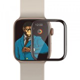 Folie Protectie Blueo High Molecule pentru Apple Watch 44mm Series, Sticla Securizata, Neagra