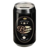 Pusculita metalica neagra, forma cutie de bere, 8,5 x 16 cm, CMCLASS