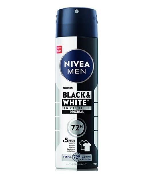 Deodorant spray Nivea Men Invisible for Black &amp; White Power, 250 ml