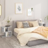 vidaXL Noptiere, 2 buc., gri sonoma, 50x30x51,5 cm, lemn prelucrat